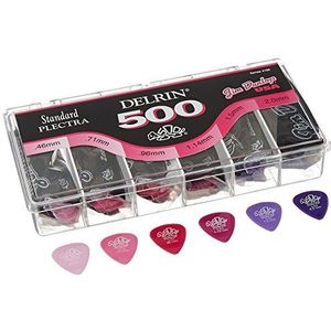 Dunlop Pick Delrin, kabinet van de 324 plectrum picks (4100)