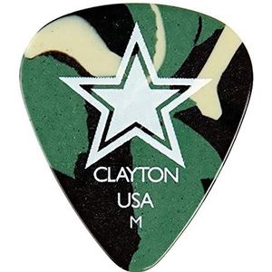 Clayton Camo Medium gitaar plectrums (Pack van 12)
