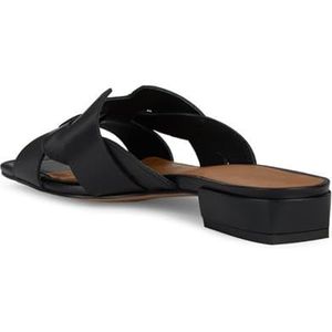 Geox Dames D New Era 15 A Slide Sandaal, zwart, 41 EU, zwart, 41 EU