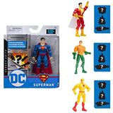 DC Comics actiefiguur van 10 cm met 3 mysterieuze accessoires, Adventure 4 (stijlen variëren en worden willekeurig geselecteerd)