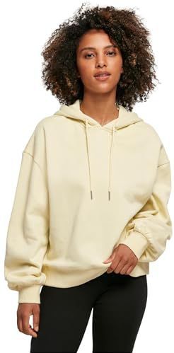 Build Your Brand Dames Dames Dames Organic Oversized Hoody Pullover met capuchon, softyellow, XS