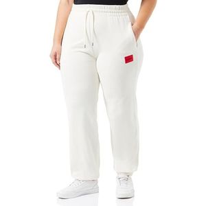 BOSS Dames Velvet loungewear Pant, Open White110, XL