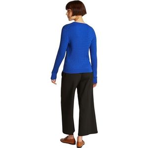 Tommy Hilfiger Cable Fine damestrui met vlechtbreisel, blauw (Noble Blue), L