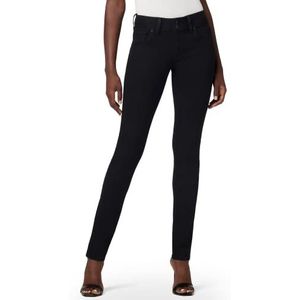 Hudson Jeans Women's Collin Mid Rise Skinny Ankle Jean with Back Flap Pockets, Black, 31W x 32L