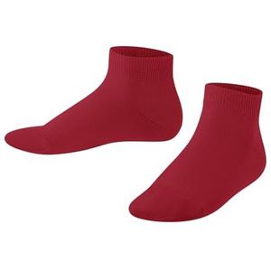 FALKE Uniseks-kind Korte sokken Family K SN Duurzaam Katoen Kort eenkleurig 1 Paar, Rood (Lipstick 8000) nieuw - milieuvriendelijk, 23-26