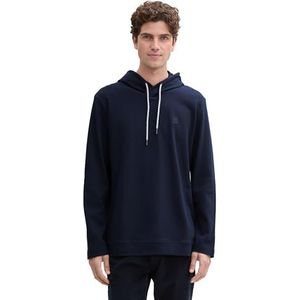 TOM TAILOR T-shirt met lange mouwen voor heren, 10668 - Sky Captain Blue, XXL