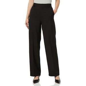 Kaffe - Broeken - Zwart - Hoge Taille - Losse Pasvorm - Wijde Pijpen