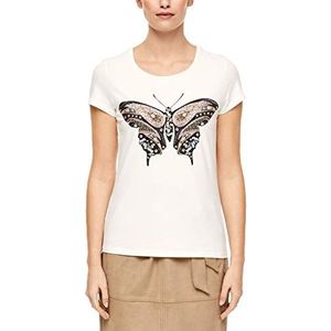 s.Oliver BLACK LABEL T-shirt voor dames, wit Aop, 40