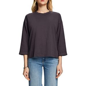 ESPRIT Dames 102EE1K313 T-shirt, 010/ANTHRACITE, S