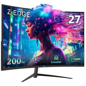 Z-Edge - Gaming Monitor - 27 inch - FHD 1080P - 200 Hz - 1 ms - 1500R VA