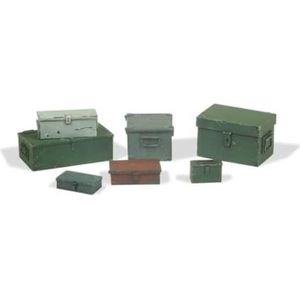 Vallejo SC223 1/35 metalen boxen, 7 stuks modelbouwset, verschillende