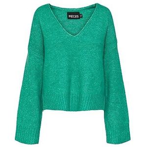 Bestseller A/S PCNANCY LS Omkeerbare V-hals Knit NOOS BC, munt, XS