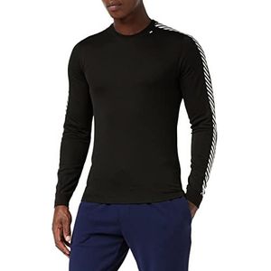 Helly Hansen HH Lifa Stripe Crew Functioneel shirt voor heren, thermo-actief sportondergoed voor joggen, zeilen, wandelen of skiën – basislaag met lange mouwen