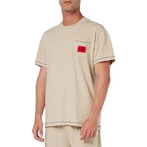 HUGO Herenmix Pyjama_T Shirt, Licht Beige274, M