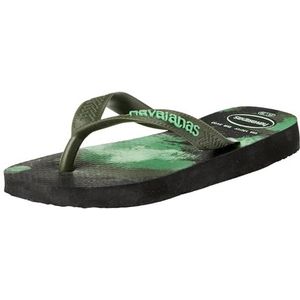 Havaianas HAV. TOP CAMU jongens Slippers, ZWART/MOSS, 31/32 EU