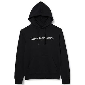 Calvin Klein Jeans Heren Core Institutional Logo Hoodie, zwart., XS