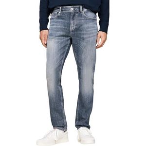 Jeans - Denim Dark - Riemlussen - Steekzakken - Smal Toelopende Pijpen