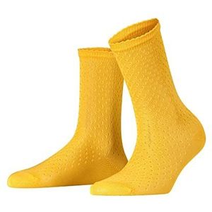 FALKE Sokken Pointelle katoen dames zwart wit vele andere kleuren versterkte damessokken met patroon ademend patroon bont dun met stippen 1 paar