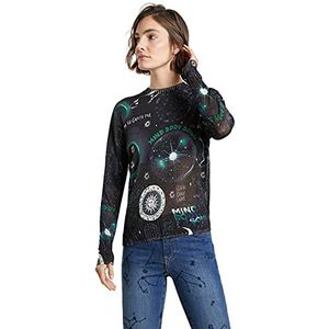 Desigual Womens JERS_Toronto Pullover Sweater, Zwart, M