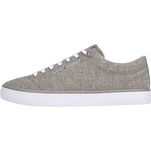 Tommy Hilfiger - Vetersneakers - Blauw - 100% Linnen