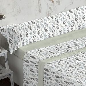 Burrito Blanco Beddengoed van Coralina, voor bedden met een breedte van 90 cm (+ maten beschikbaar), winterlaken, design 770, groen (90 x 190/200 cm)