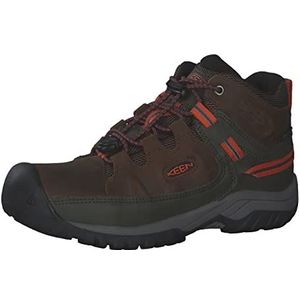 KEEN Unisex Kids Targhee Mid Waterdichte Wandellaars, Donkere aarde bos nacht, 27/28 EU