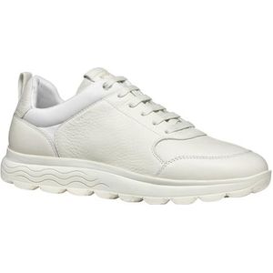 Geox U SPHERICA A Sneakers voor heren, wit, 42 EU, wit, 42 EU