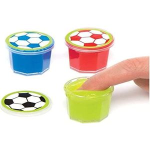 Baker Ross AC893 Football Mini Slime Putty (6 stuks) Slime Party Favor voor kinderen
