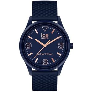 Ice-Watch - ICE solar power Casual blue RG - Herenhorloge blauw met siliconen band - 020606 (Medium)