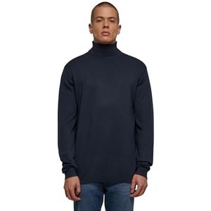 Urban Classics Gebreide turtleneck sweater sweatshirt voor heren, Donkerblauw, 4XL