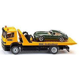 siku 2712, Tow Truck, 1:55, Metal/Plastic, Yellow, ADAC design, Incl. toy car for towing