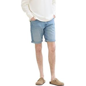 TOM TAILOR Heren bermuda jeans shorts, 10118 - Used Light Stone Blue Denim, 33