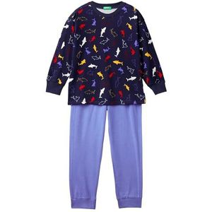United Colors of Benetton Pyjamaset voor kinderen, Blauw, 160