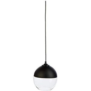 Homemania HOMPT_0006 Domi tafellamp, zwart van metaal, 16,5 x 16,5 x 42 cm, 1 x E14 Max 25 W