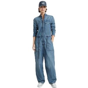 Cocoon - Jumpsuit - Blauw - Denim - Verstelbare Taille- en Polslipjes