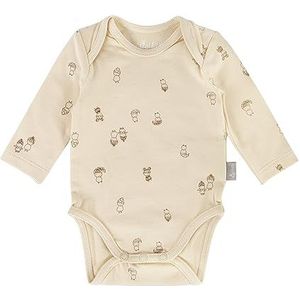 Sigikid Uniseks body met lange mouwen Classic Baby voor jongens en meisjes, beige, 50, beige, 50 cm