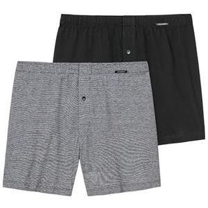 Schiesser Herren 2 PACK Boxershorts Baumwolle Jersey weich - Jerseyboxer