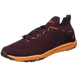 Jack Wolfskin Heren Spirit Knit Low M Low-Top Trainers, Atacama Rood, 45.5 EU