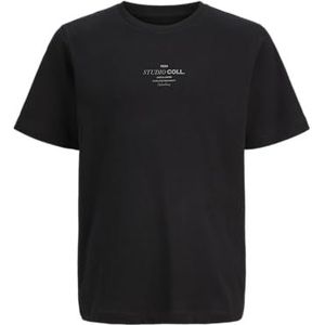 JACK & JONES Jjjin Tee Ss Crew Neck Jnr voor heren, zwart, 152