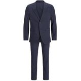 JACK & JONES JPRRIVIERA Linen Suit Slim Fit SN, Donkermarineblauw/pasvorm: slim fit, 54