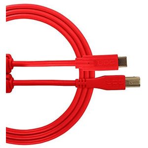UDG GEAR U96001RD USB 2.0 (C-B) - High-speed Audio Optimized USB 2.0 C naar B kabel, rood, 1,5 meter