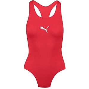 PUMA dames badpak racerback, rood, S