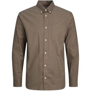JPRBROOK Oxford Shirt L/S NOOS, Falcon/Fit: slim fit, XXL