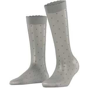 FALKE Dot Vrouwen Kniehoge Sokken Ultra Sheer 15 Denier Zwart Wit Meer kleuren pantykousen met patroon stip zacht dun fijn elegant huidskleur 1 Paar