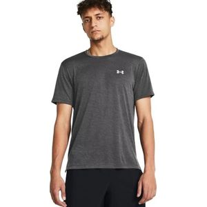 Under Armour - UA Launch Camo - Hardlooptop - Castlerock - Korte Mouwen