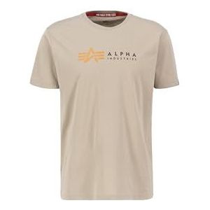 Alpha Industries Alpha Label T-shirt voor heren Vintage Sand