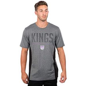 Ultra Game NBA Sacramento Kings Heren Actief Tee Shirt, Houtskool Heather, Medium