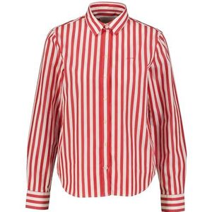 Blouse - Gestreept Katoen - Lange Mouwen - Normale Pasvorm