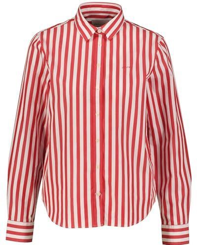 Blouse - Gestreept Katoen - Lange Mouwen - Normale Pasvorm