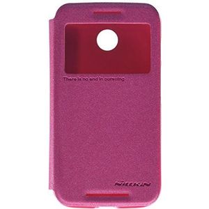 Nillkin nieuw lederen hoesje voor Motorola Moto E - zwart, Flip Cover, Rood